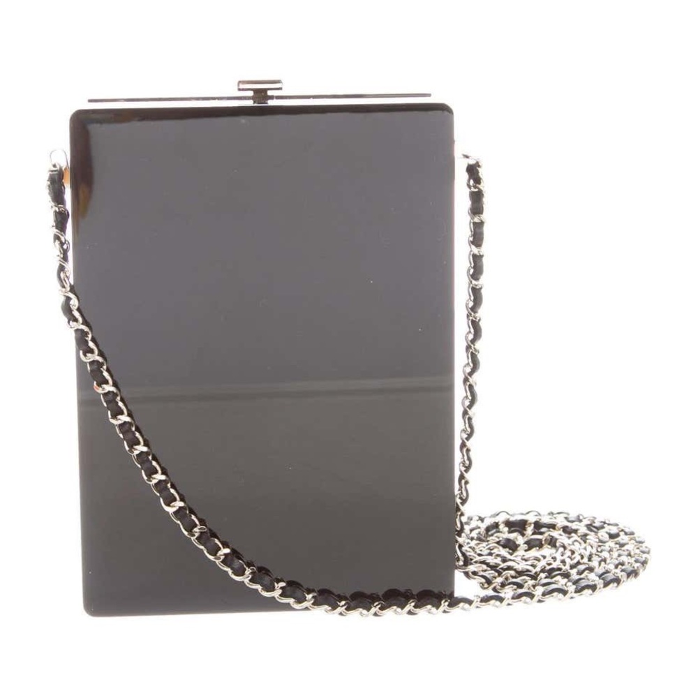 ***SOLD*** NWT CHANEL Black No. 5 Plexiglass Minaudière Clutch - Picture 6 of 16